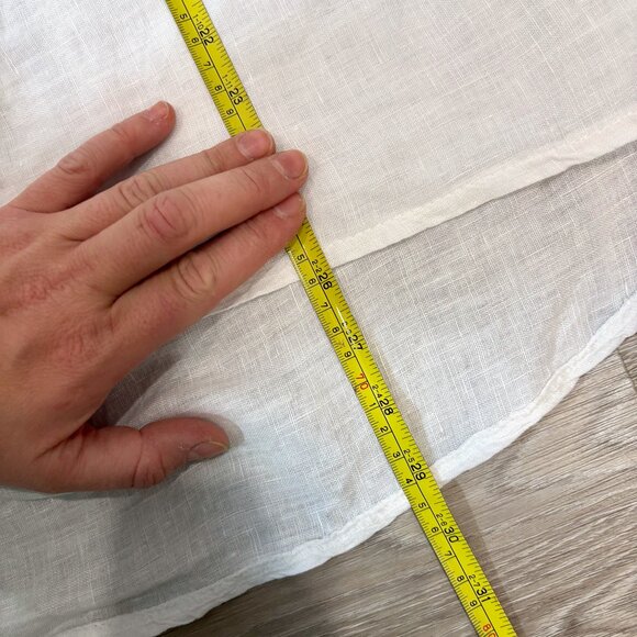 Viola Borgchi Itali Linen Top Long sleeve top V-neck Loose Fit Top Tunic sz L - Picture 9 of 9